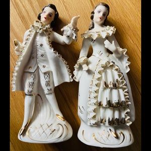 Pair of Vintage Victorian Renaissance Figurines